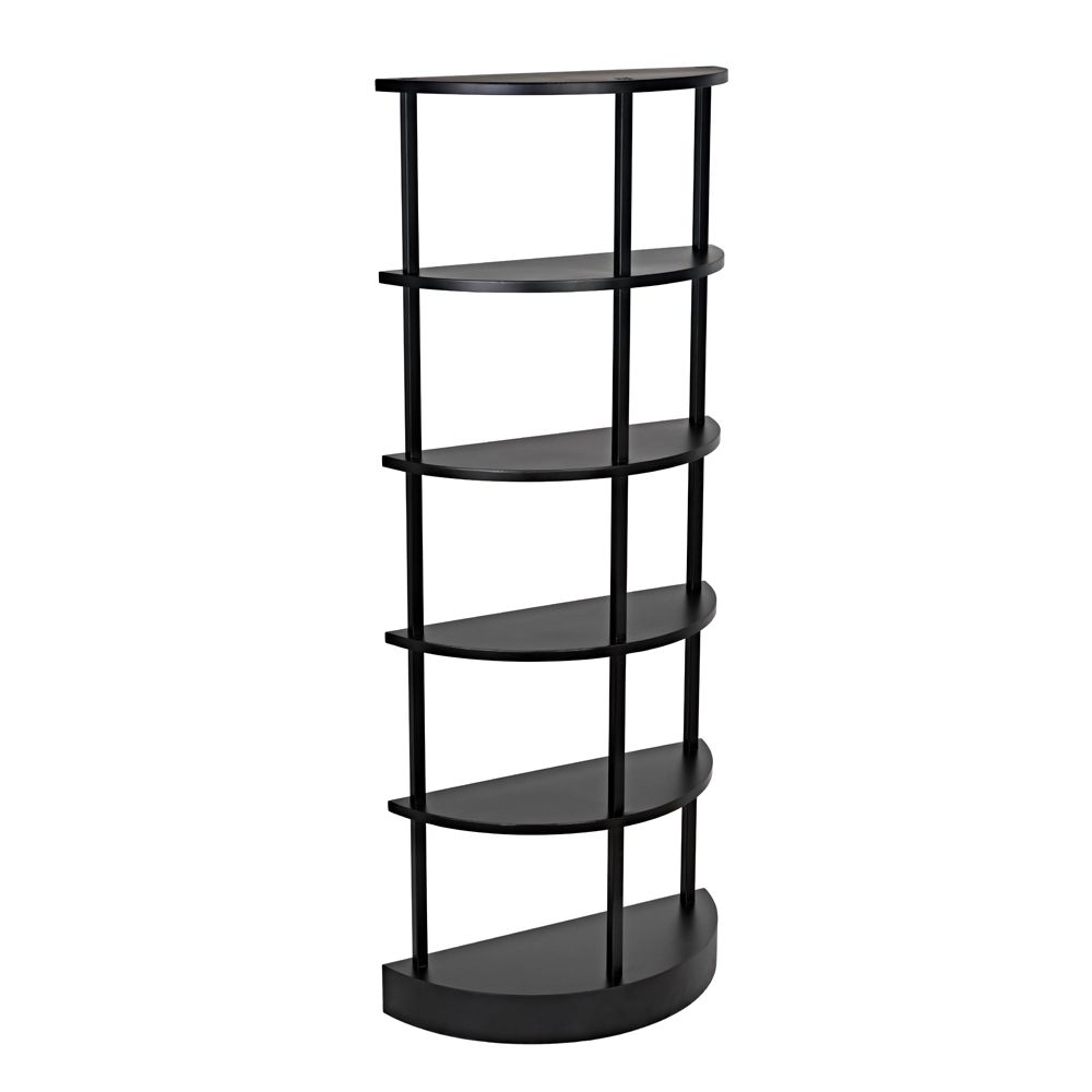 Spago Bookcase, Black Metal by NOIR