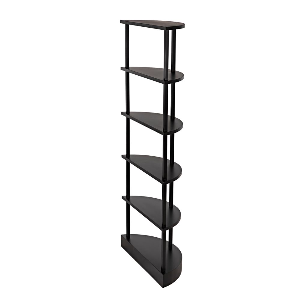 Spago Bookcase, Black Metal by NOIR