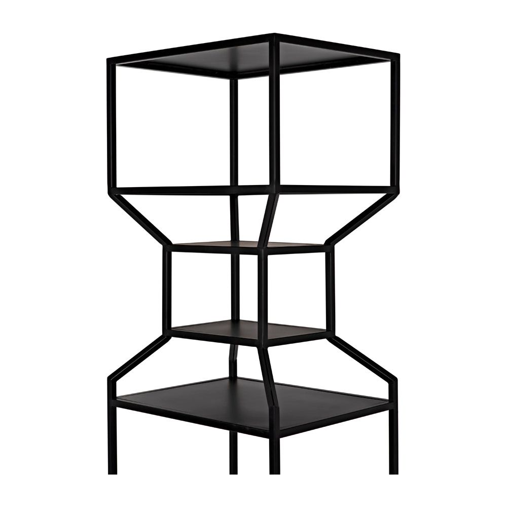 Downtown A Bookcase, Black Metal by NOIR