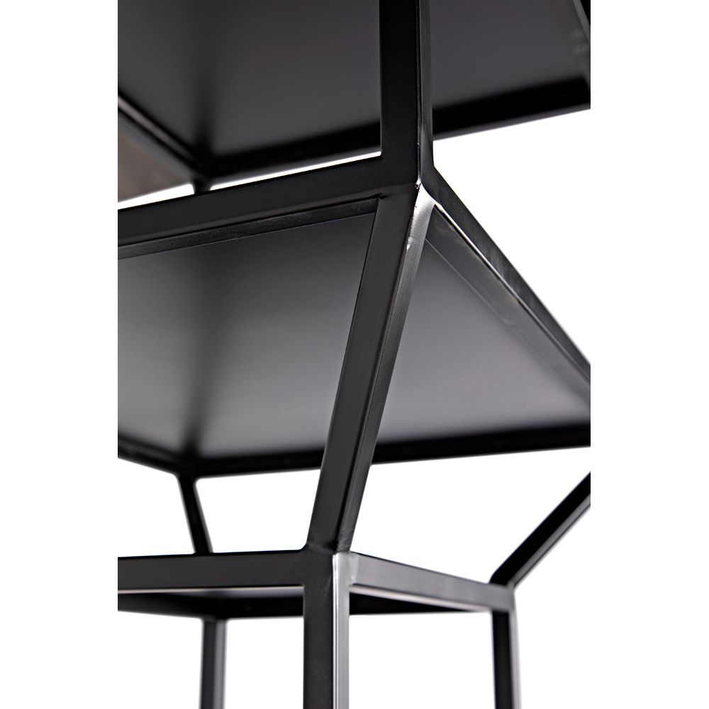 Downtown A Bookcase, Black Metal by NOIR