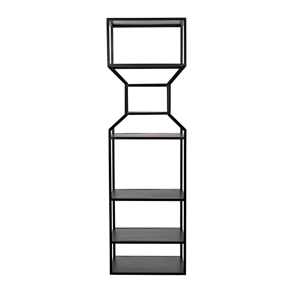 Downtown A Bookcase, Black Metal by NOIR