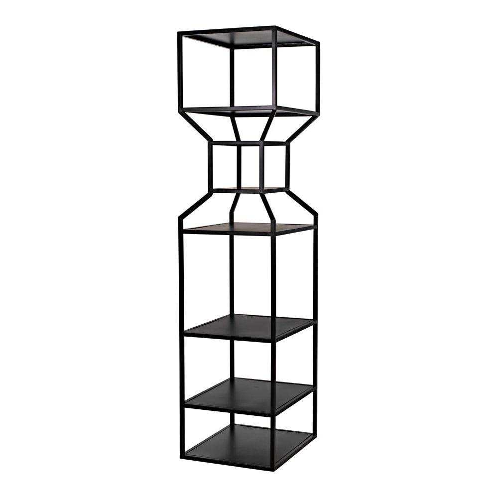 Downtown A Bookcase, Black Metal by NOIR