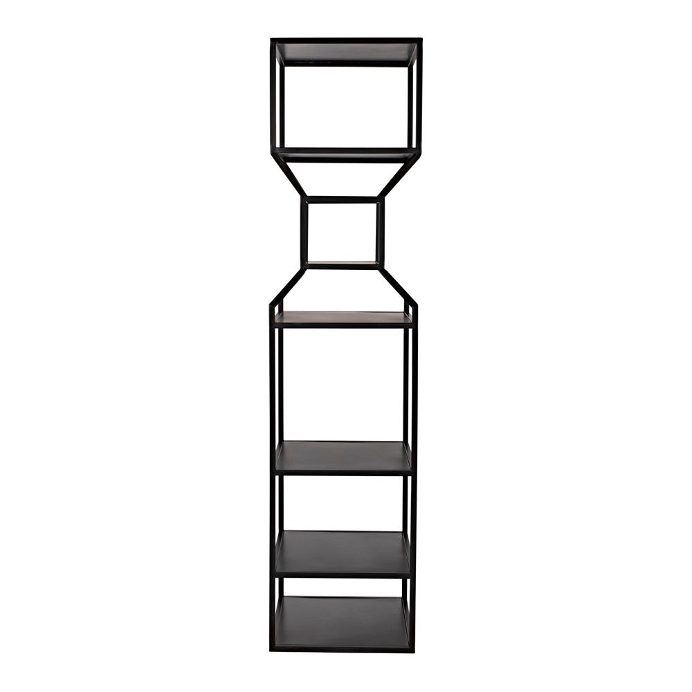 Downtown A Bookcase, Black Metal by NOIR