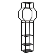 Downtown B Bookcase, Black Metal by NOIR