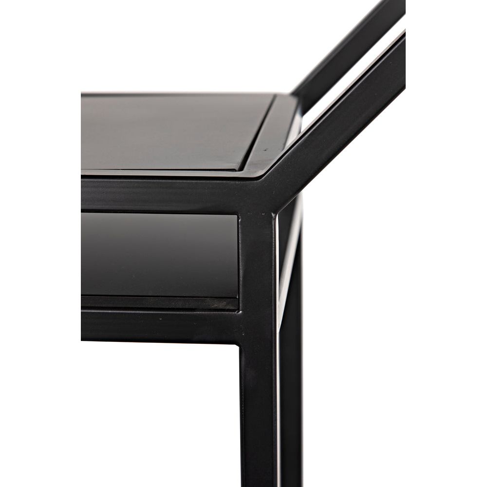 Downtown B Bookcase, Black Metal by NOIR