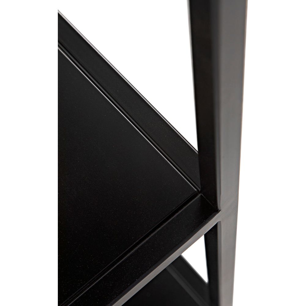 Downtown B Bookcase, Black Metal by NOIR