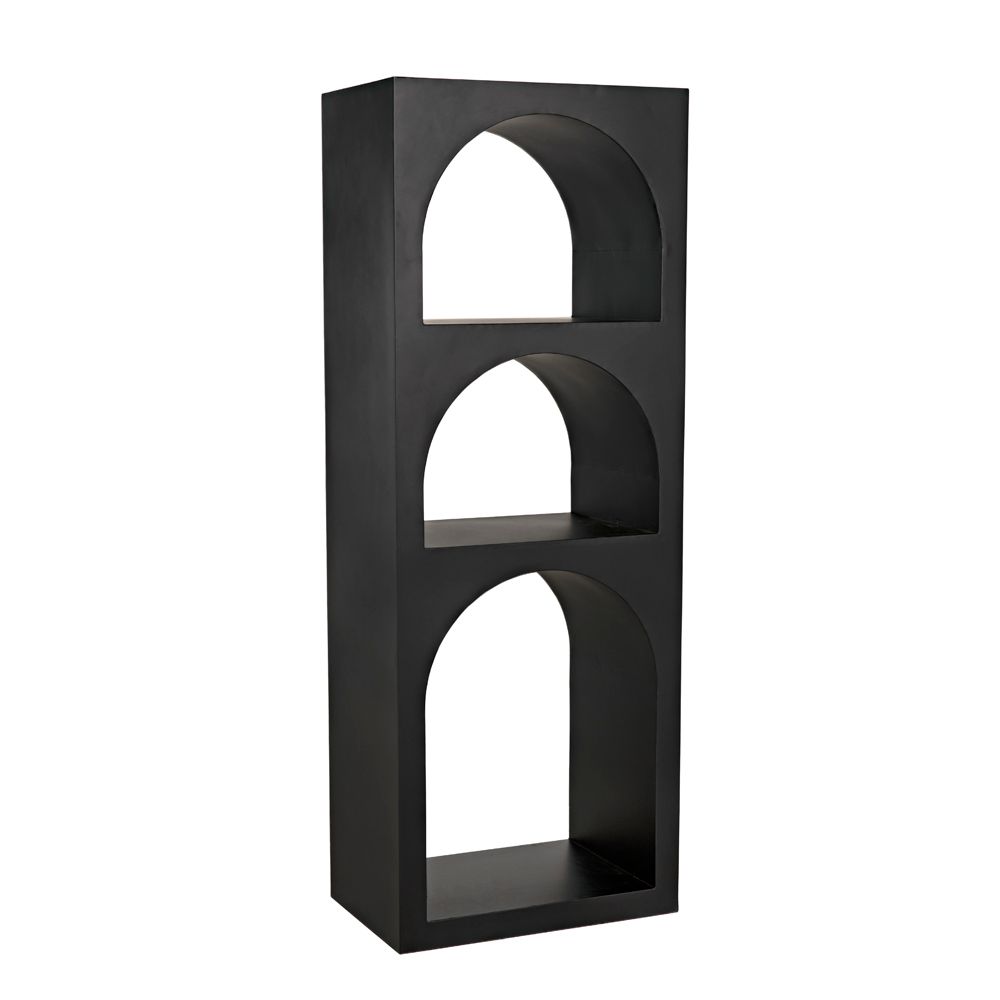 Aqueduct Bookcase, A, Black Metal by NOIR