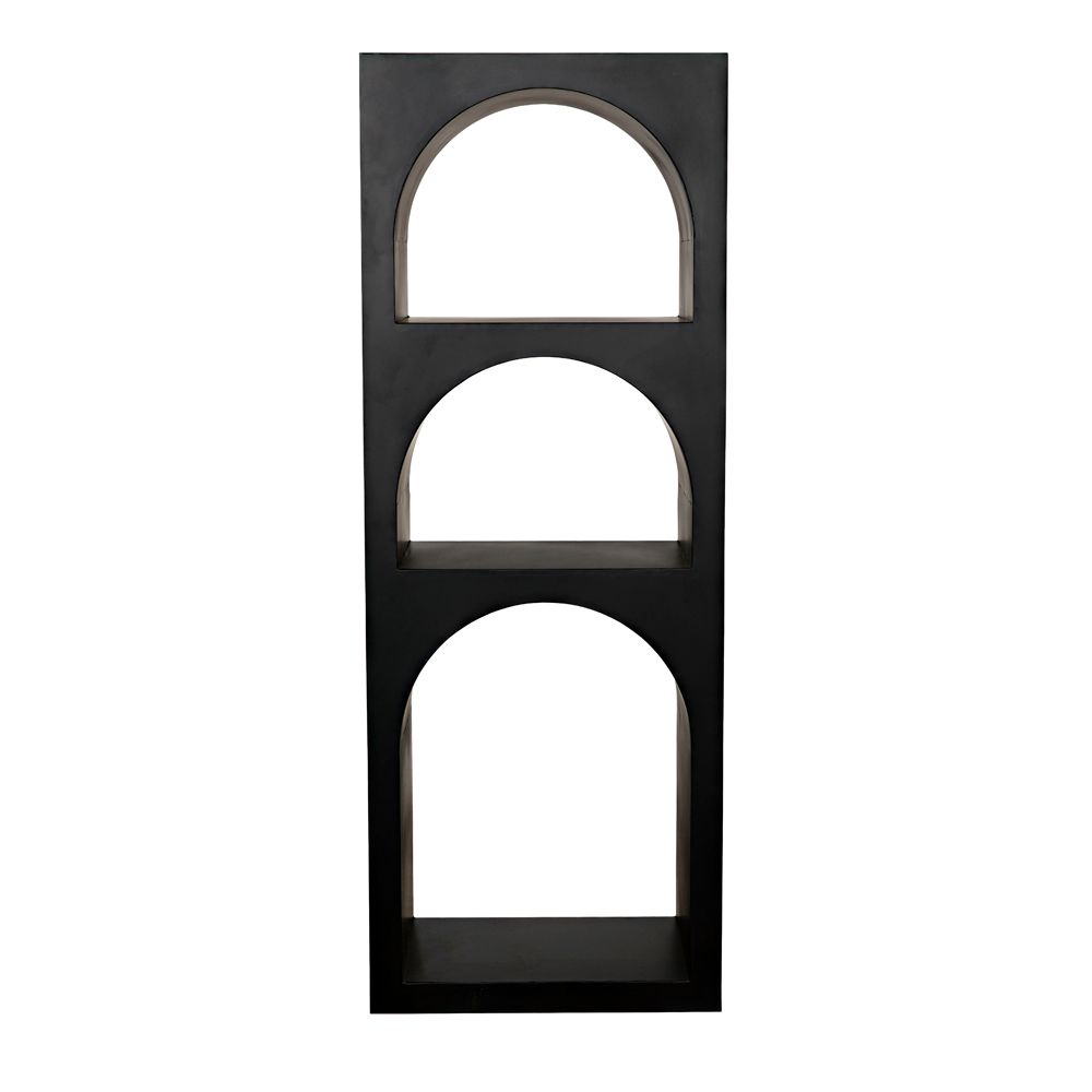 Aqueduct Bookcase, A, Black Metal by NOIR