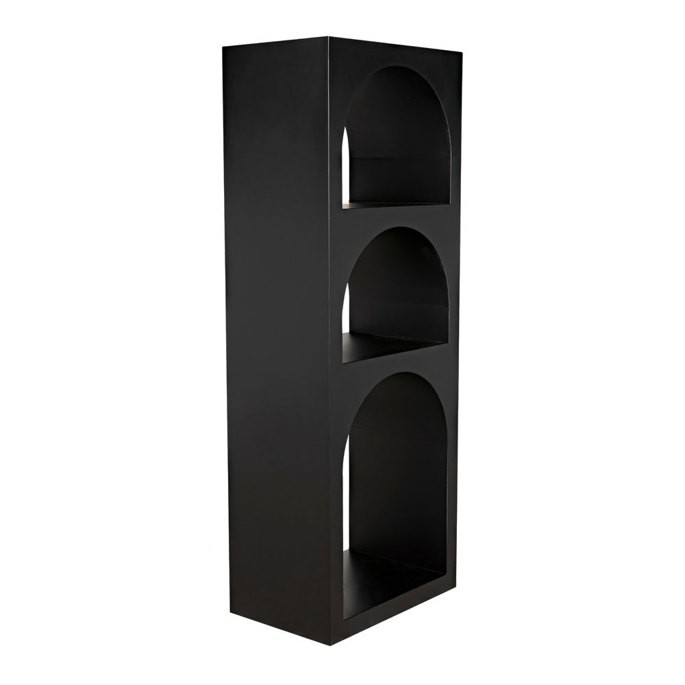 Aqueduct Bookcase, A, Black Metal by NOIR