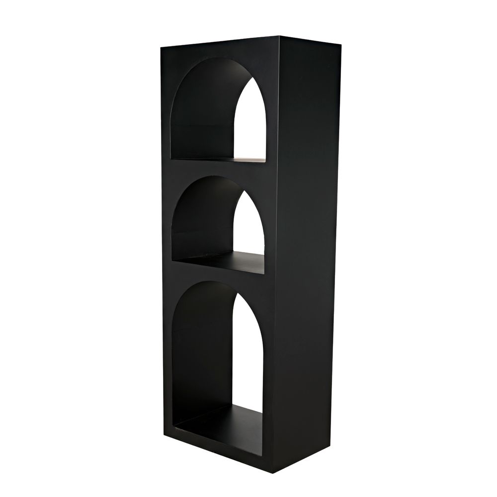Aqueduct Bookcase, A, Black Metal by NOIR