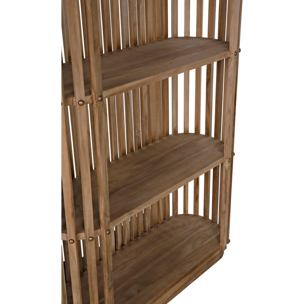 Small Opal Bookcase, Teak by NOIR