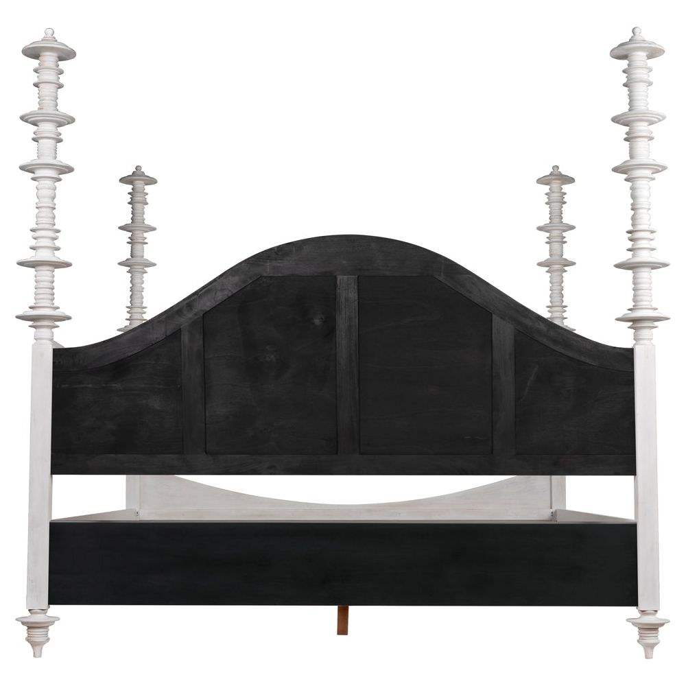 Ferret Bed, Eastern King, White Wash by NOIR