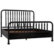 Bachelor Bed, Eastern King, Hand Rubbed Black by NOIR