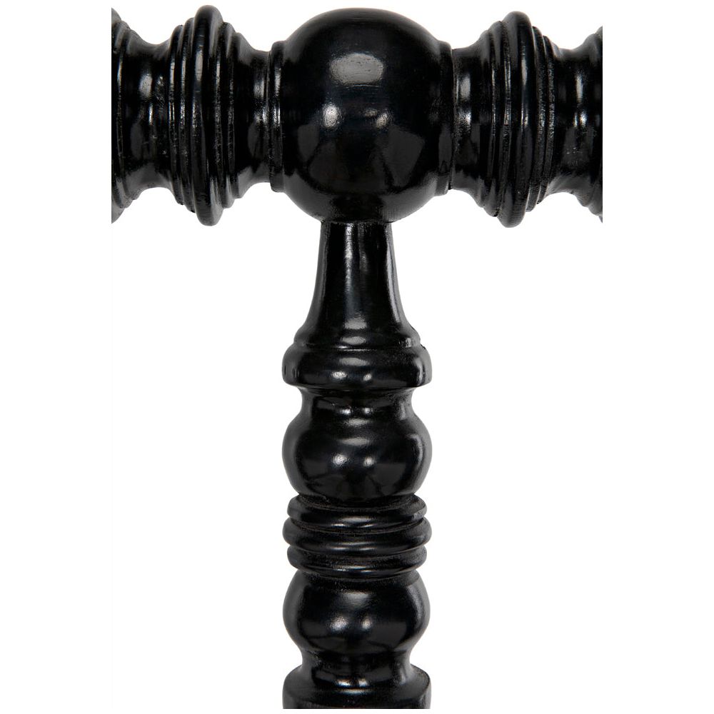 Bachelor Bed, Eastern King, Hand Rubbed Black by NOIR