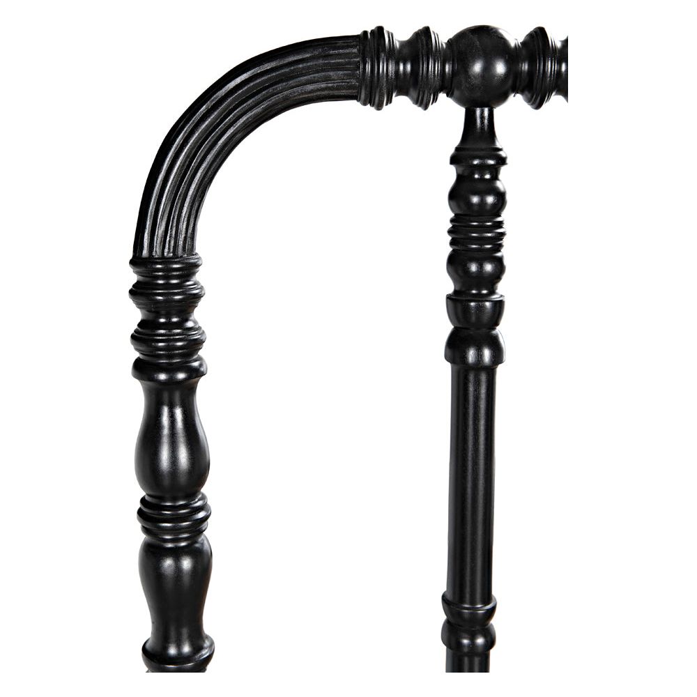 Bachelor Bed, Queen, Hand Rubbed Black by NOIR
