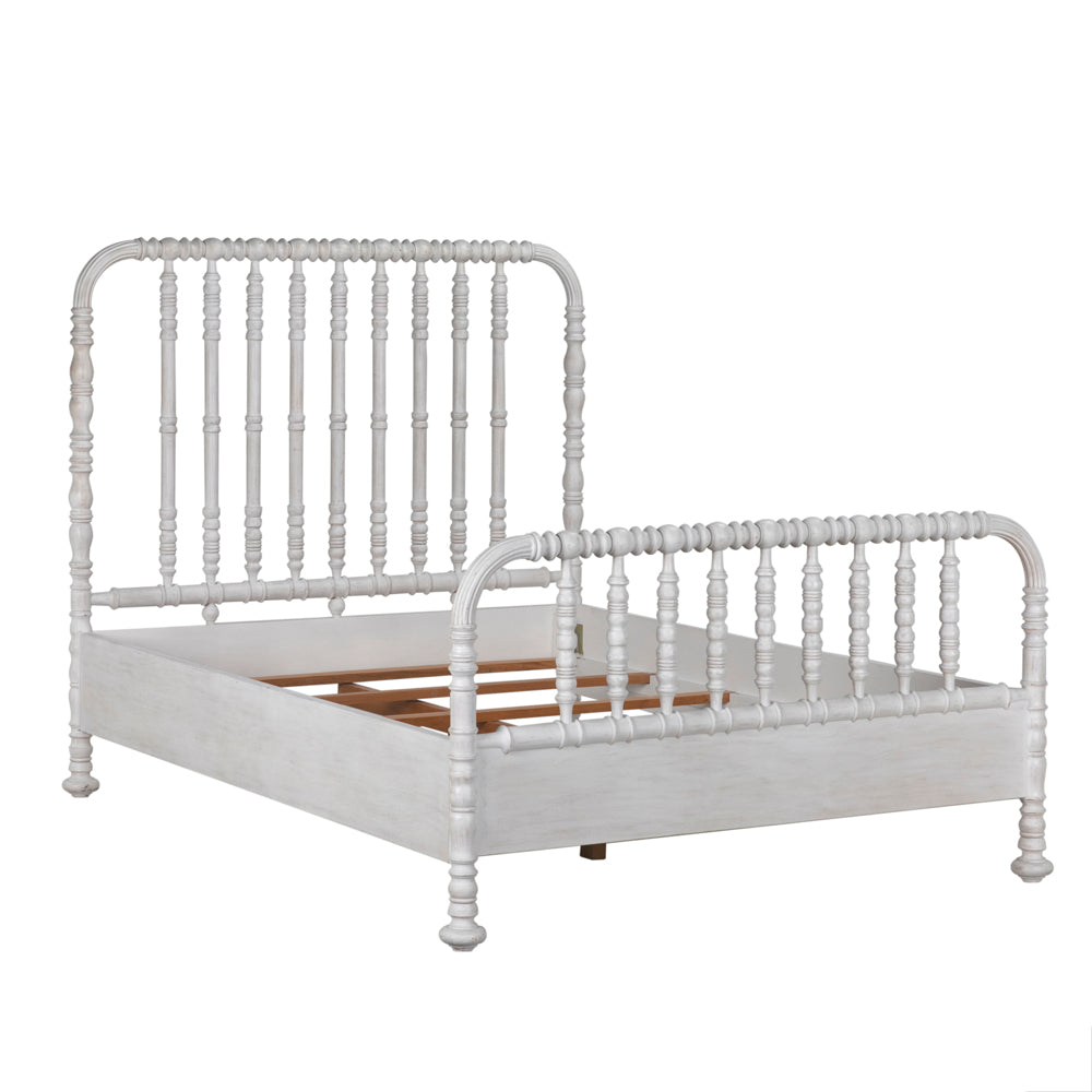 Bachelor Bed, Queen, White Wash by NOIR