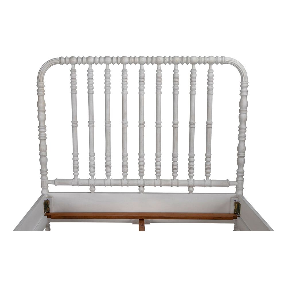 Bachelor Bed, Queen, White Wash by NOIR
