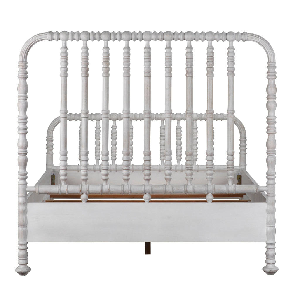 Bachelor Bed, Queen, White Wash by NOIR