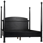 New Douglas Bed, Eastern King, Hand Rubbed Black by NOIR
