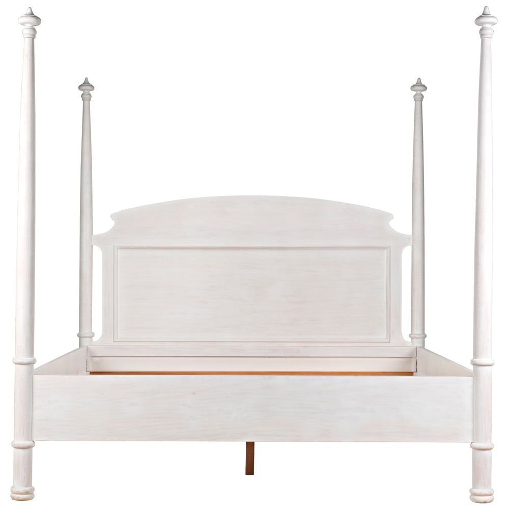 New Douglas Bed, Eastern King, White Wash by NOIR