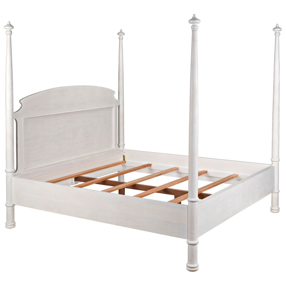 New Douglas Bed, Eastern King, White Wash by NOIR