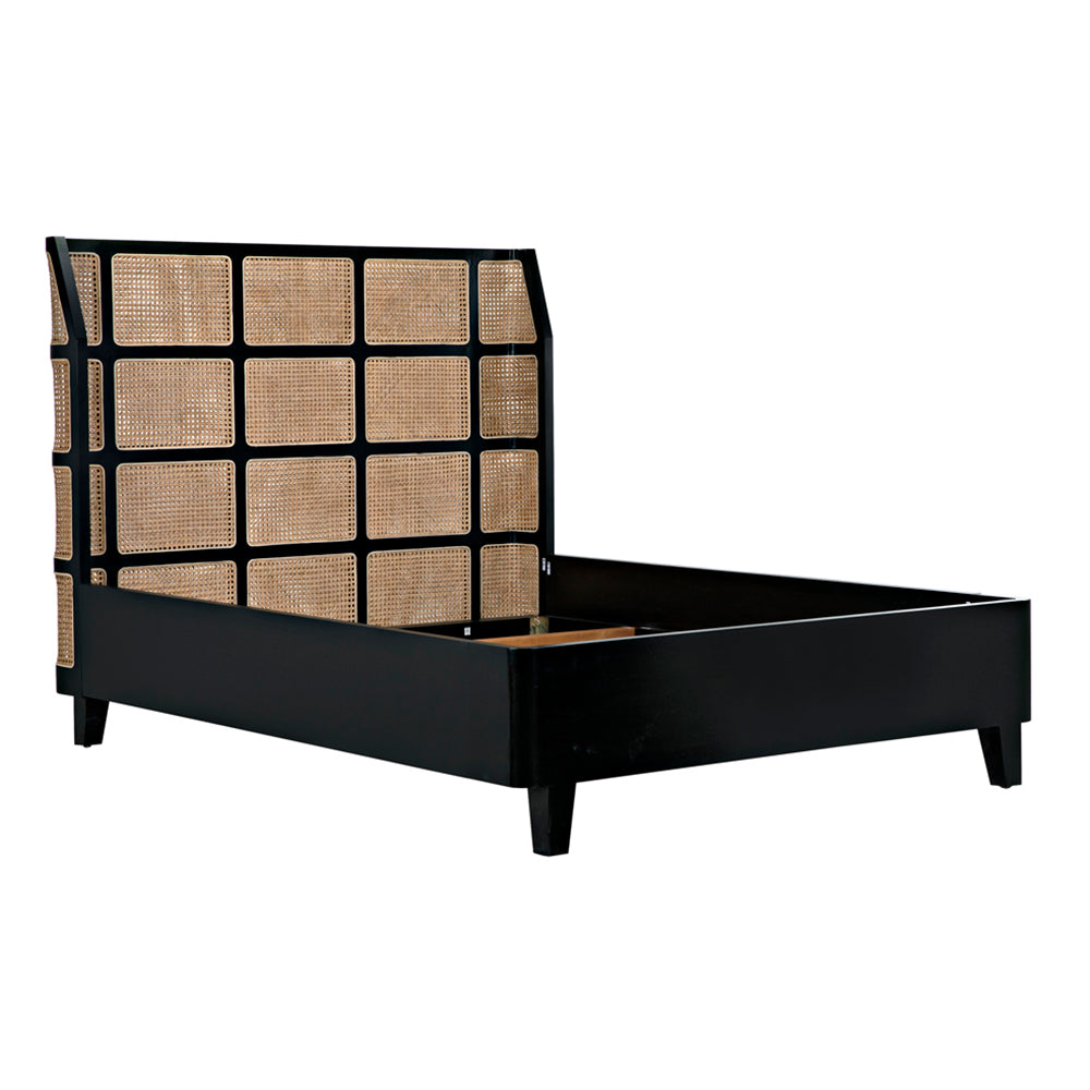 Porto Bed A with Headboard And Frame, Queen by NOIR
