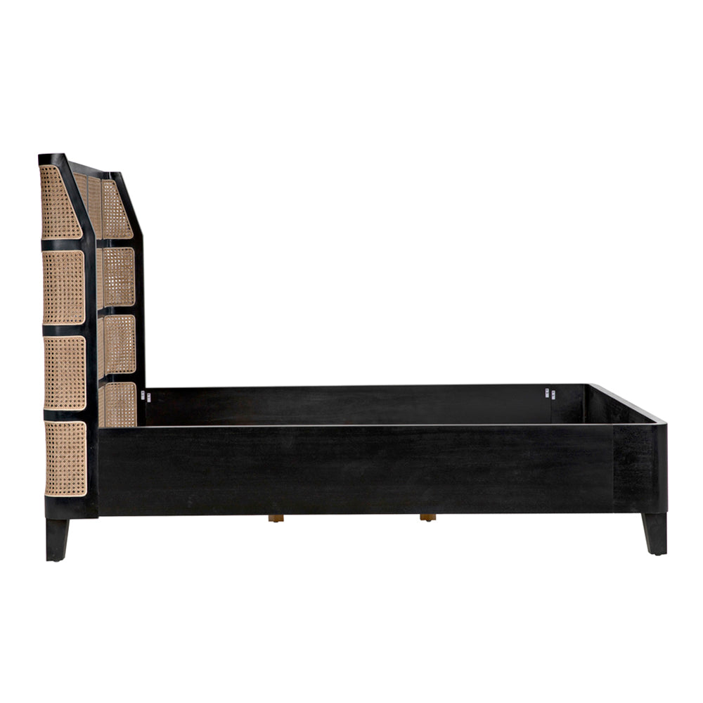 Porto Bed A with Headboard And Frame, Queen by NOIR