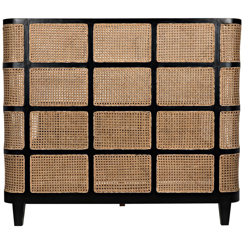 Porto Bed, Queen, Hand Rubbed Black by NOIR