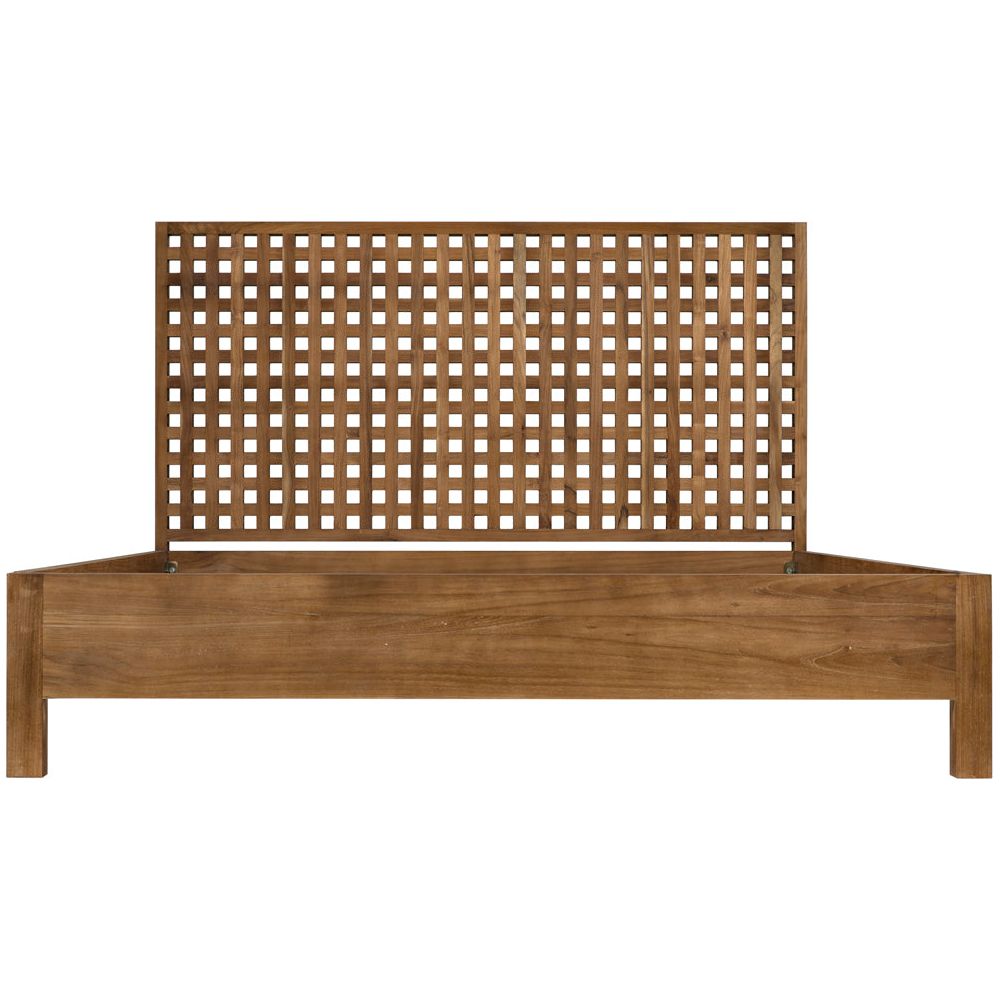 Quinnton Bed, Queen, Teak by NOIR