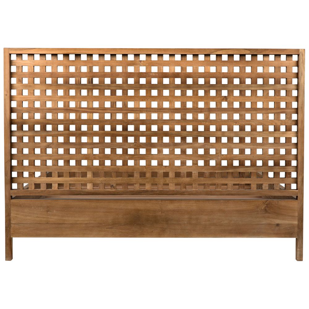 Quinnton Bed, Queen, Teak by NOIR
