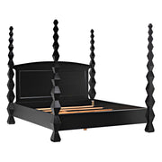 Brancusi Bed, Eastern King, Hand Rubbed Black by NOIR
