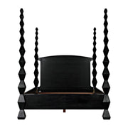 Brancusi Bed, Queen, Hand Rubbed Black by NOIR