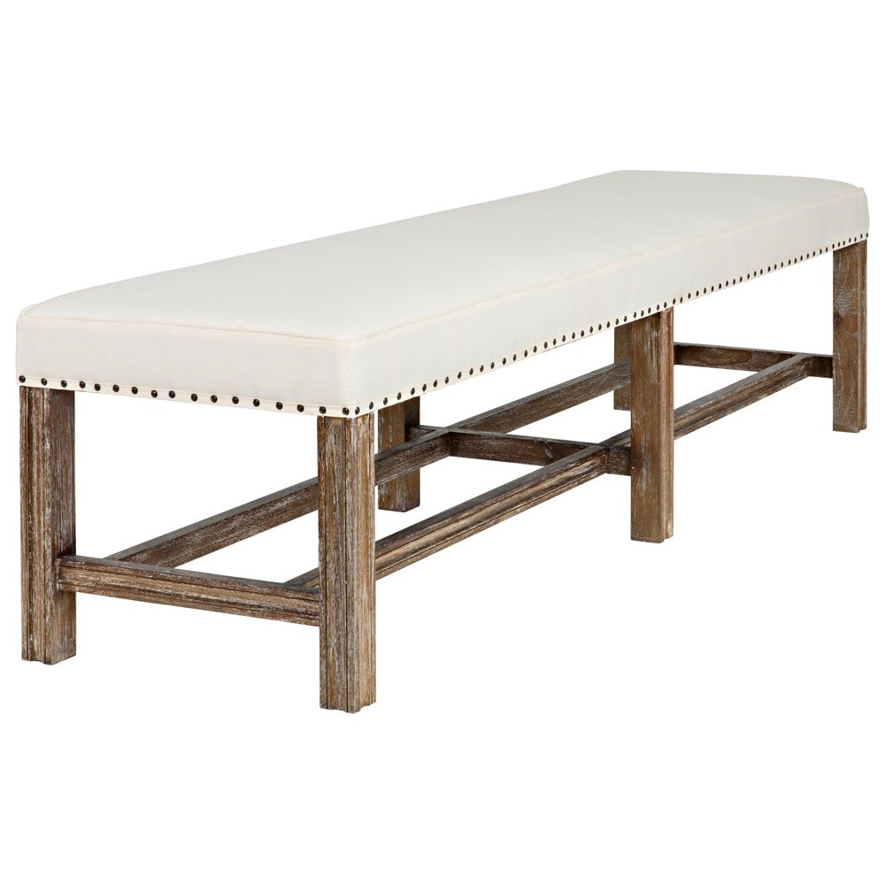 Sweden Bench, Grey Wash by NOIR