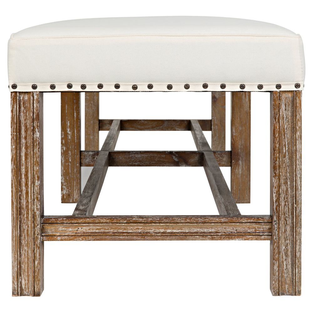 Sweden Bench, Grey Wash by NOIR