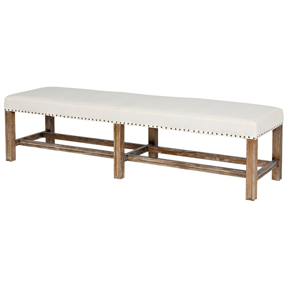 Sweden Bench, Grey Wash by NOIR