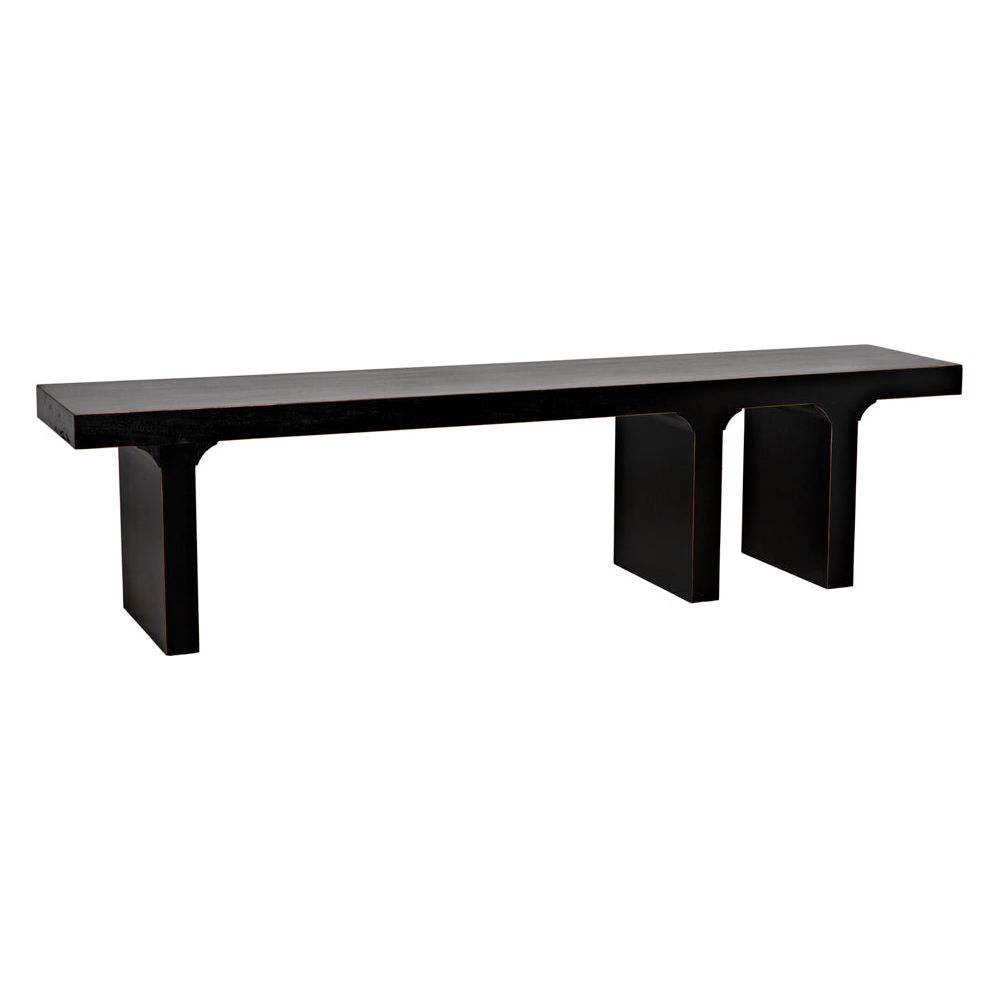 Kir Bench, Hand Rubbed Black by NOIR