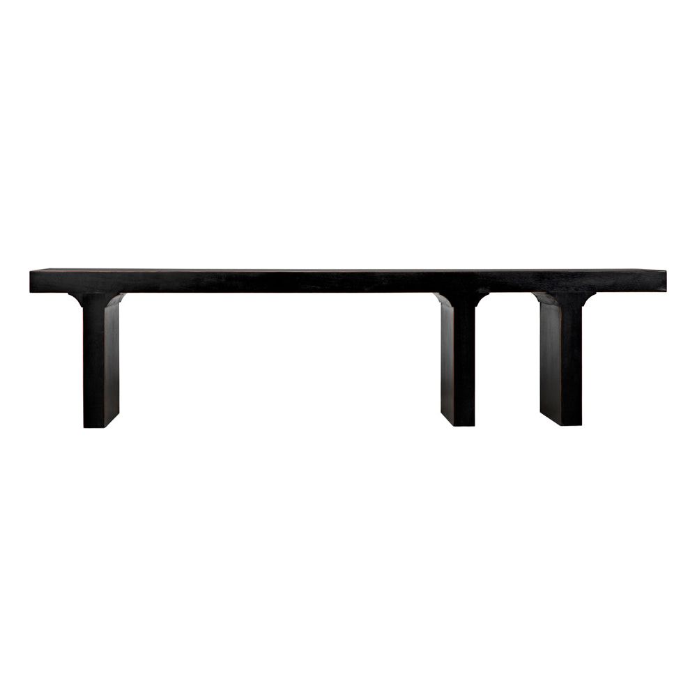 Kir Bench, Hand Rubbed Black by NOIR