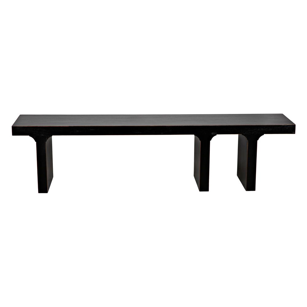 Kir Bench, Hand Rubbed Black by NOIR