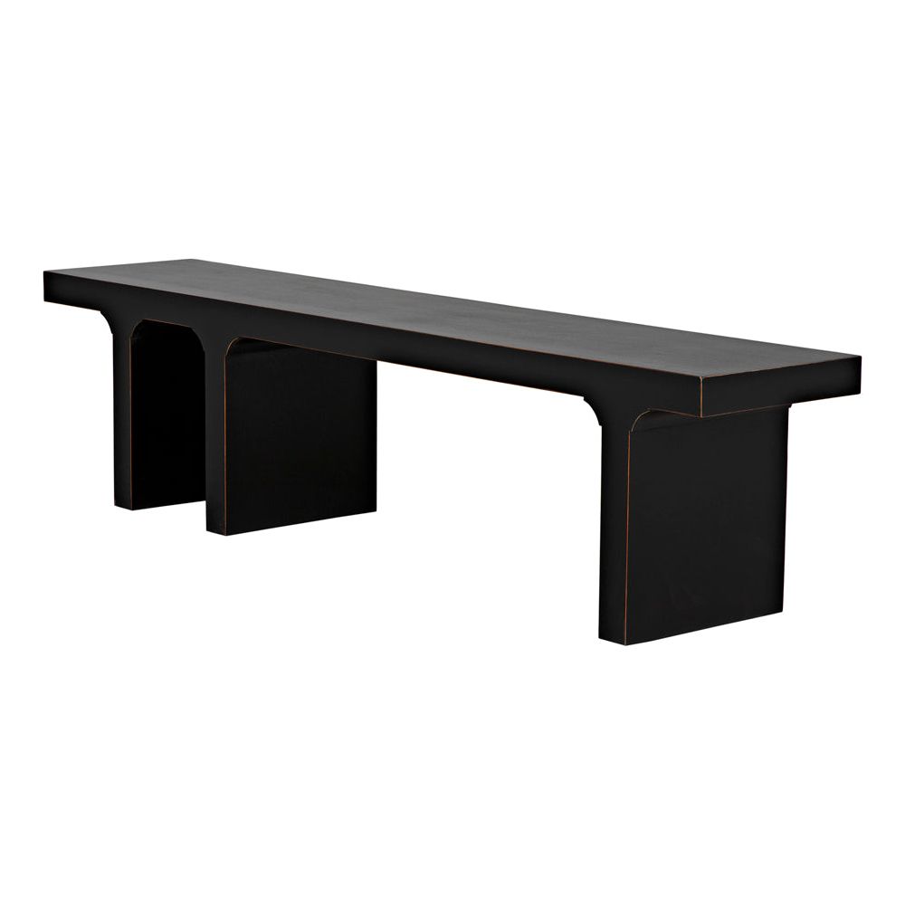 Kir Bench, Hand Rubbed Black by NOIR