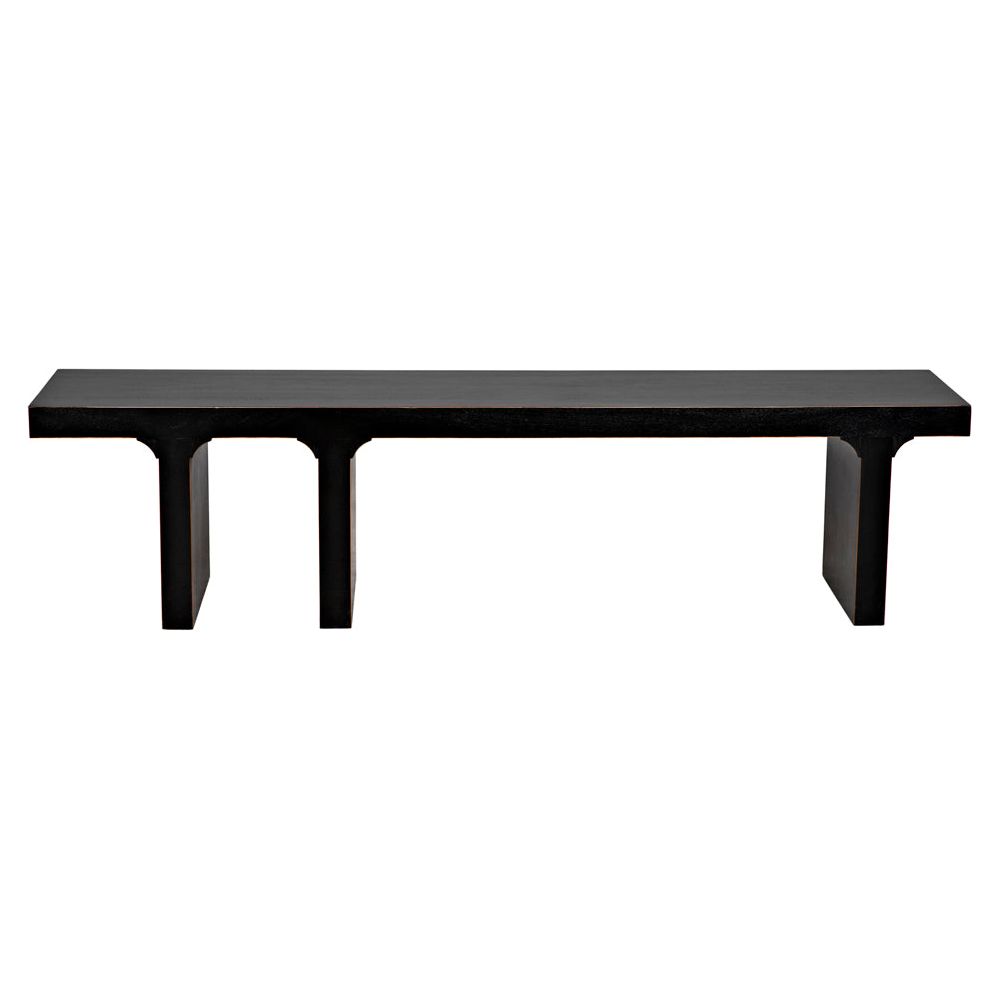 Kir Bench, Hand Rubbed Black by NOIR
