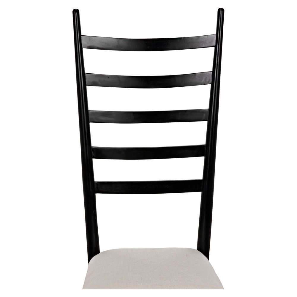 Ladder Chair, Hand Rubbed Black by NOIR