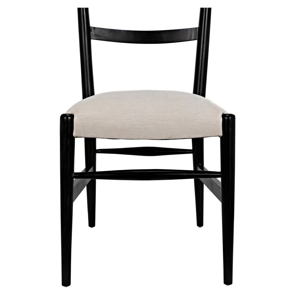 Ladder Chair, Hand Rubbed Black by NOIR