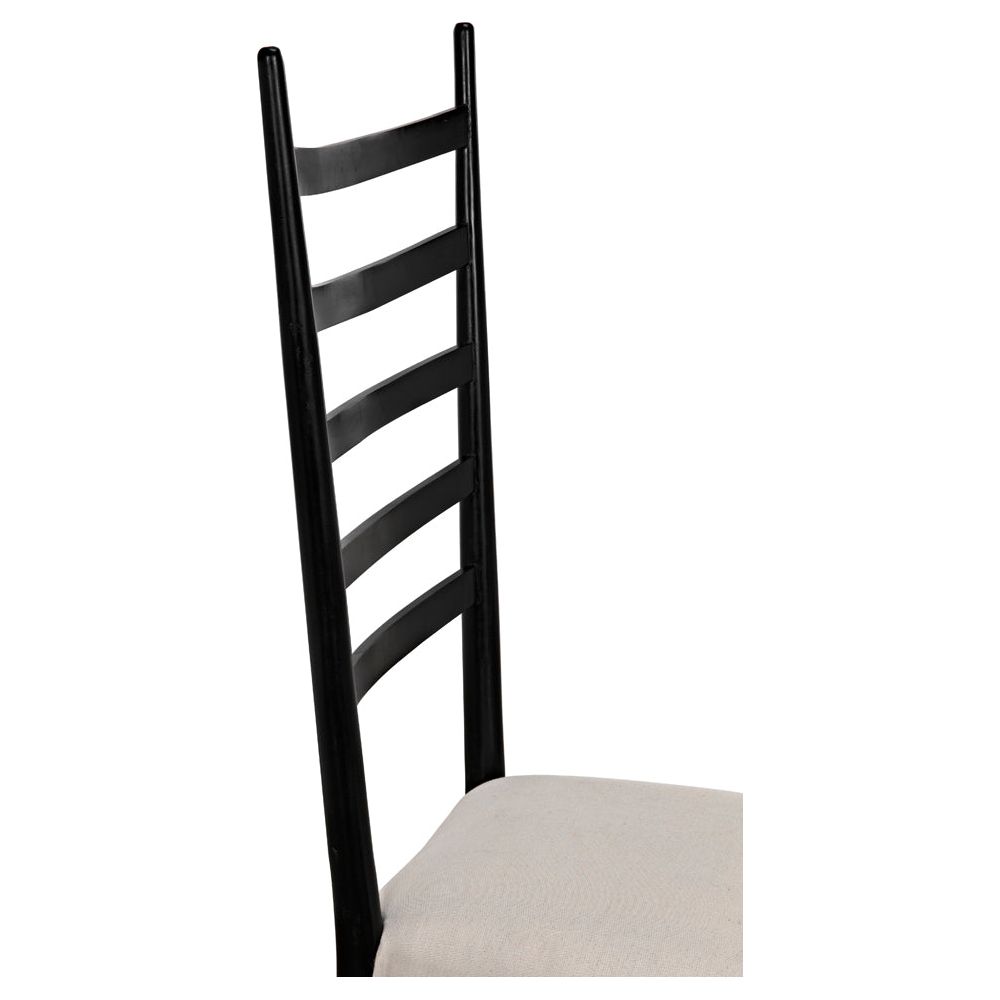 Ladder Chair, Hand Rubbed Black by NOIR