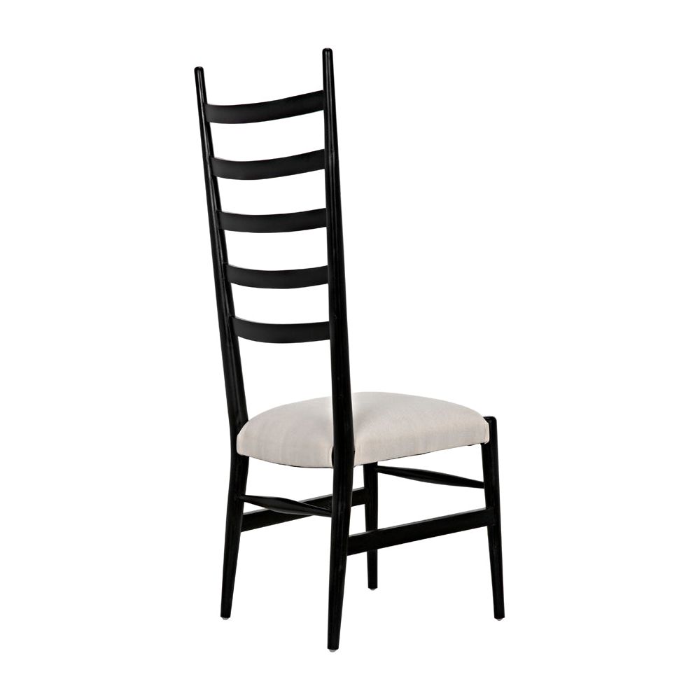 Ladder Chair, Hand Rubbed Black by NOIR