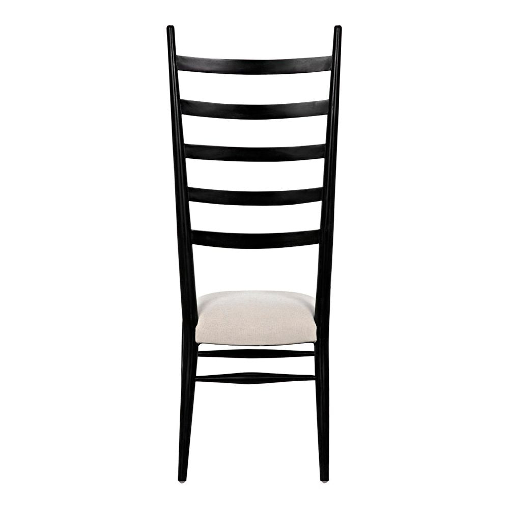 Ladder Chair, Hand Rubbed Black by NOIR