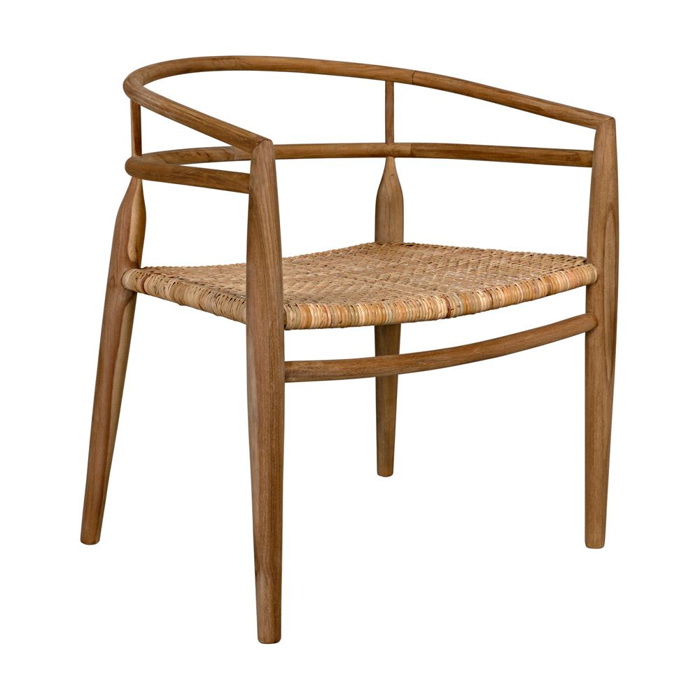 Finley Chair with Rattan, Teak by NOIR