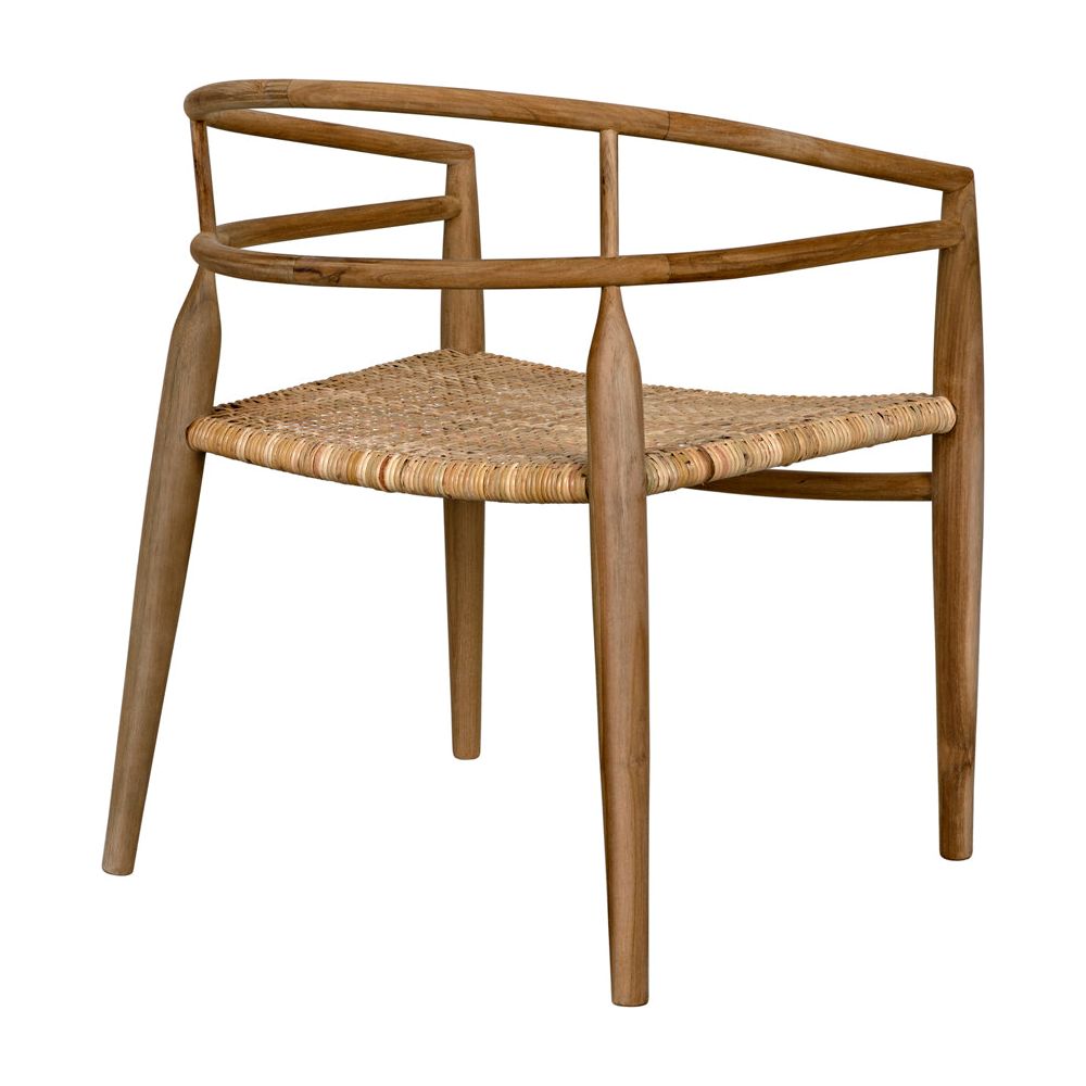 Finley Chair with Rattan, Teak by NOIR