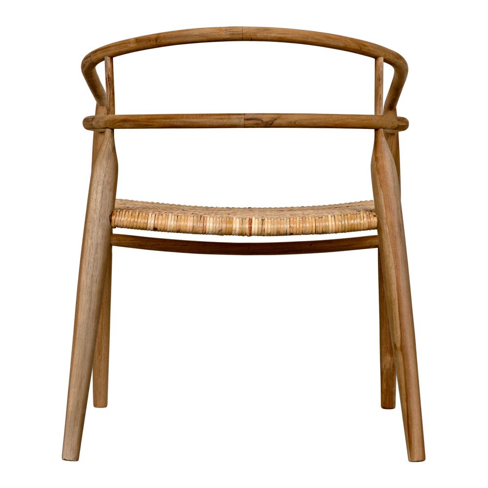 Finley Chair with Rattan, Teak by NOIR