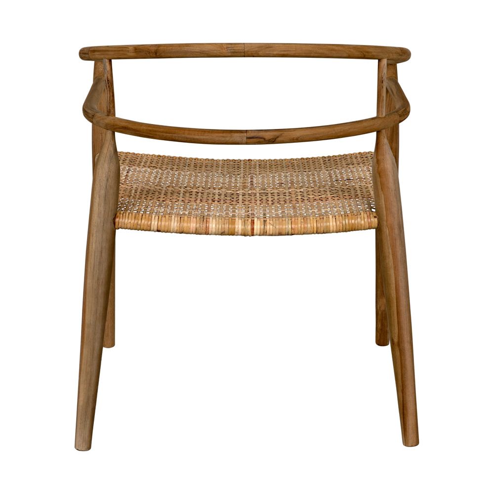 Finley Chair with Rattan, Teak by NOIR