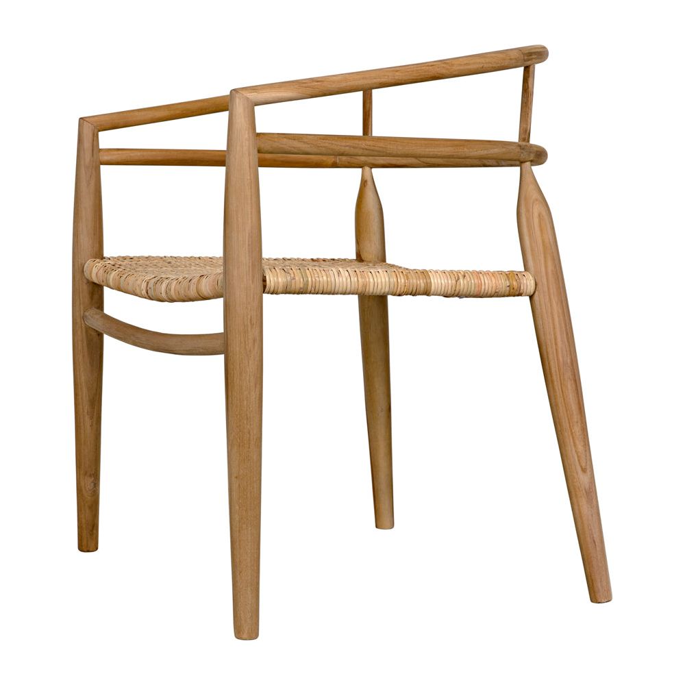 Finley Chair with Rattan, Teak by NOIR